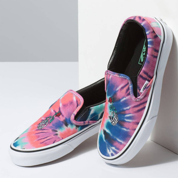 vans grateful dead slip on